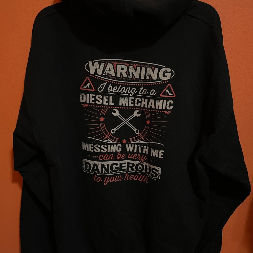 Black Diesel Mechanic Hoodie